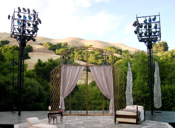 The stage is set for the performance of your life.  Break a leg! California Shakespeare Theater, Orinda, July 2003 