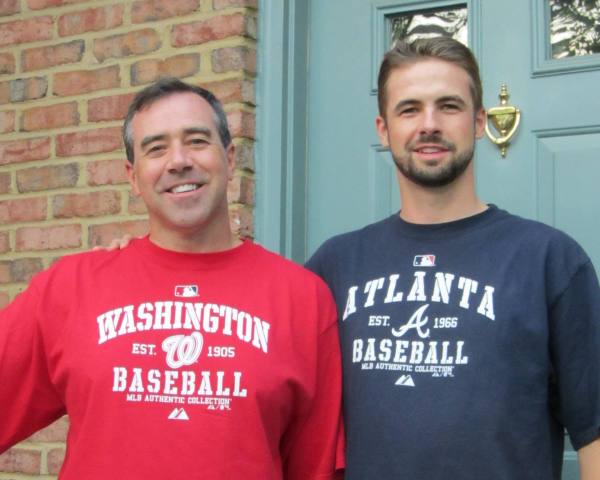 This photo was taken exactly one week before everything changed. Jeff and Drew were on their way to watch the Nats play the Marlins, 9-9-12.